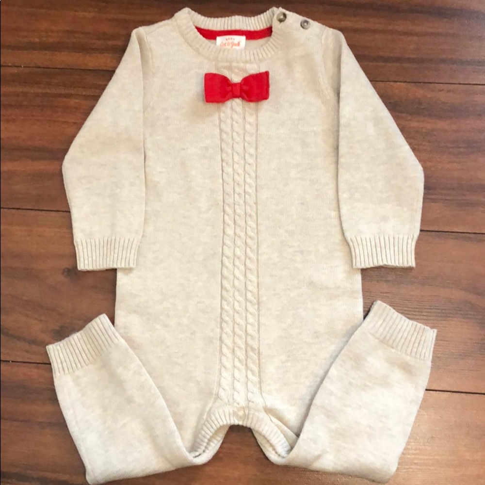 🛎 Cat and Jack Jumpsuit Tan and Red (SALE!) (12 Months)